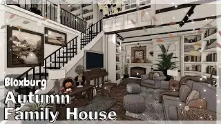 BLOXBURG: Autumn Family Roleplay House Speedbuild (interior + full tour) Roblox House Build