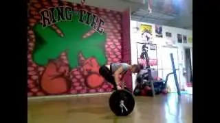 Hang Power Clean into 5 Split Jerks @105lbs.