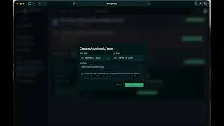 Edforge | Create a School and setup School Year