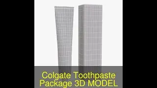 3D Model of Colgate Toothpaste Package Review