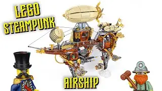 Motorized LEGO Steampunk Airship!