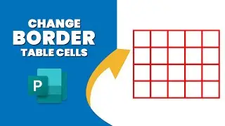 How to change the border of table cells in Publisher
