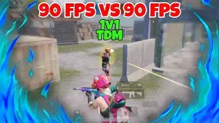 90 FPS vs 90 FPS 1v1 TDM⚡| Red magic 5s Pubg mobile | 4 Finger + Full gyro! #74