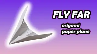 Fold a simple paper airplane using #origami