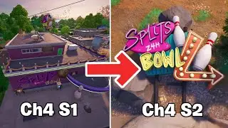 Fortnite Chapter 4 Season 2 FULL Before and After Map Comparison