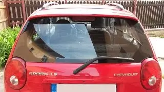 How to change the rear window wiper arm Chevrolet Spark / Matiz, audio: English