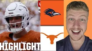 British Guy Reacts To UTSA Roadrunners vs. Texas Longhorns | Full Game Highlights