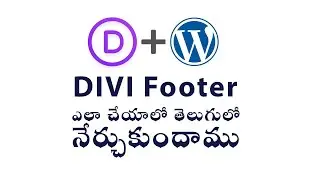 #divi Footer Creation In telugu