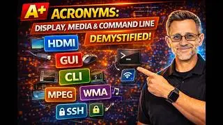 🖥️🎬 CompTIA A+ Acronyms: Display, Media & Command Line Demystified!