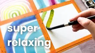 Easy watercolor exercises to relieve stress (Part 1)