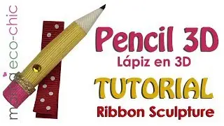 Tutorial Pencil 3D Ribbon Sculpture (English/Español)