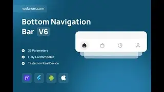 FlutterFlow Bottom Nav Bar Widget 📱 Modern UI 🔥 