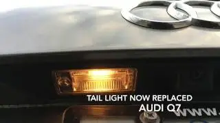 How to replace the 2010 2016 Audi Q7 Plate light
