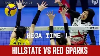GOKIL LAGI-LAGI MEGA MELAKUKAN JUMP SERVE YANG MEMBUAT RED SPARKS MENGALAHKAN HYUNDAI HILLSTATE !!