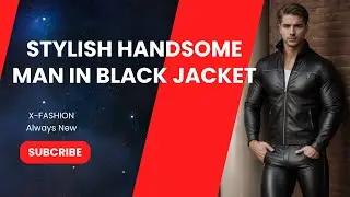 Stylish Handsome Man in Black Jacket  #art #shorts #fashion #men @x-fashion |Men Fashion |X-FASHION