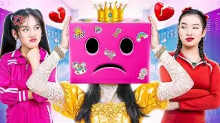 Nobody Has Seen My Real Face! Princess Won't Show Her Face At School!