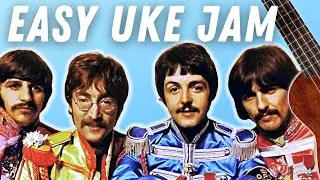 With a Little Help From My Friends (Beatles Ukulele Jam - EASY)  🎶 