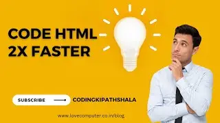 Learn Emmet in 2 Minutes | Double your HTMLcoding speed #html5