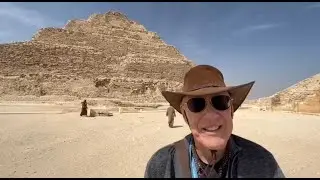 Lee reporting from the Egyptian Pyramid of Djoser!
