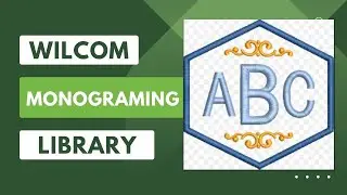 Monograming in WiLCOM Textile Embroidery , How to make Logo in WiLCOM