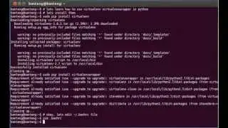 Setting Python Virtual Environment with VirtualEnv and Virtualenvwrapper