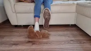 White mid Converse All Star trample teddy bear 2 
