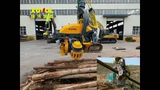 The XUVOL gripper saw cuts wood with full display and high cutting efficiency.
