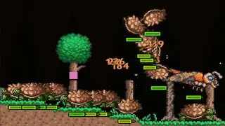 Terraria MANY Giant Tortoises Vs Mothron  Smash Bros Tmodloader 1.4.4