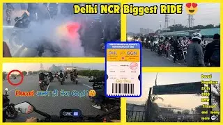 DELHI NCR BIGGEST MEGA RIDE  😍 || 225+ RIDERS 🥹💀 ||  Bajaj NS400Z ||