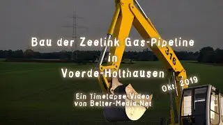 Bau der Zeelink Gas-Pipeline in Voerde-Holthausen