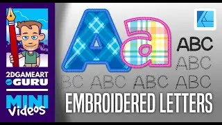 Affinity Designer Tutorial - Using Embroidery Brushes on Text