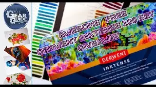 Huge Awesome Derwent Inktense 100 Set Free Giveaway | Derwent Inktense 100 Set Of Colored Pencils