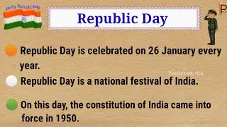 10 Lines on Republic day || Speech on Republic day 2025 || Republic day Speech
