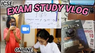 Online School Exam Vlog India | ICSE Study Vlog 2021 during Lockdown + Reacting to 10th Grade Vlogs