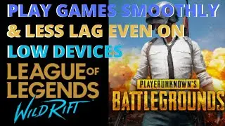PLAY GAMES SMOOTHLY & LESS LAG EVEN ON LOW DEVICE PHONE