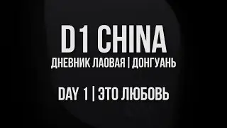 D1 CHINA // Дневник лаовая. Донгуань // День 1. Это Любовь!