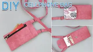 DIY cellphone bag/cellphone pouch tutorial/휴대폰 크로스백 만들기/휴대폰지갑 [JSDAILY]