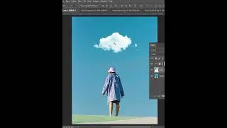 How to add clouds using photoshop 