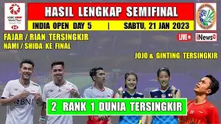 Hasil Lengkap Semifinal India Open 2023 Hari Ini ~ FAJAR/RIAN, JOJO & GINTING Tersingkir