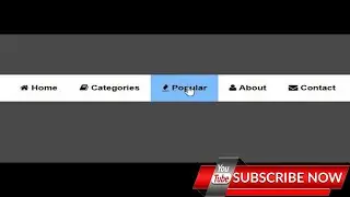How to Create a navigation bar with icon in HTML and CSS