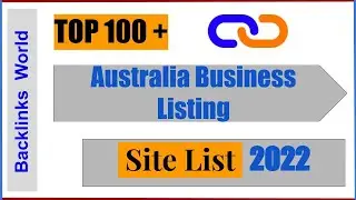 Free Australia Business Listing Sites 2022 | Off Page SEO 2022 | Backlinksworld