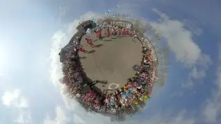 360° Торжественное открытие празднования Дня Победы в Полазне. 9 мая 2017.