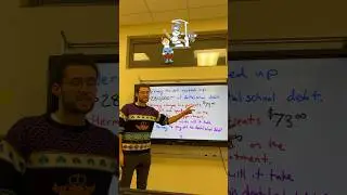 How long will it take Hermey the elf to pay off his dental school debt? #math #algebra