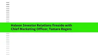 Haleon Chief Marketing Officer fireside chat with Investor Relations