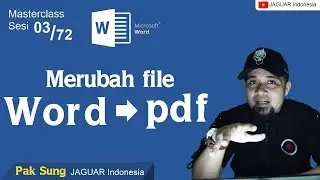Cara merubah file word ke pdf -  belajar microsoft word