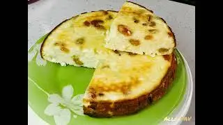 Рецепт божественной, легкой, воздушной творожной запеканки с изюмом