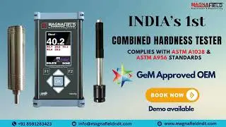 MetaTip Magnafield's Portable Combined Hardness Tester | UCI Hardness Tester | Leeb Hardness Tester