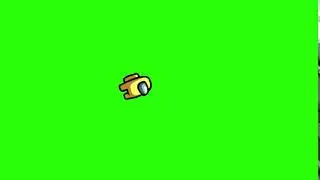 Among Us - Yellow - Ejected / Space Ride - Green Screen - FREE