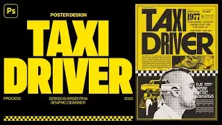 TAXI DRIVER POSTER PROCESO COMPLETO / Photoshop 2023 