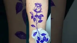 тату на руке роза 
